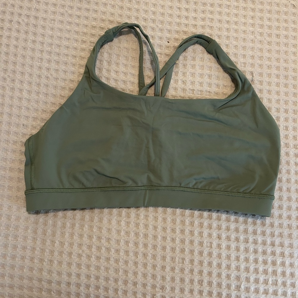 Lululemon Athletica Sage Green Sports Bra